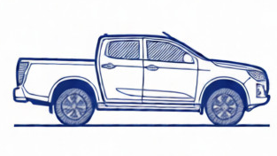 Isuzu D-Max pickup leaf springs and suspension components