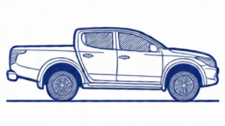 Mitsubishi L200 pickup leaf springs and suspension components