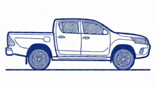 Toyota Hilux pickup leaf springs and suspension components